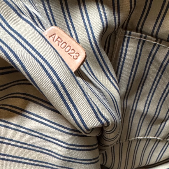 Louis Vuitton Antigua Cloth Navy and Off-White Striped Tote - Picture 14 of 16